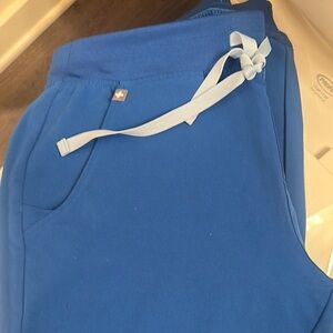 Figs, royal blue medium, regular length Zamora jogger